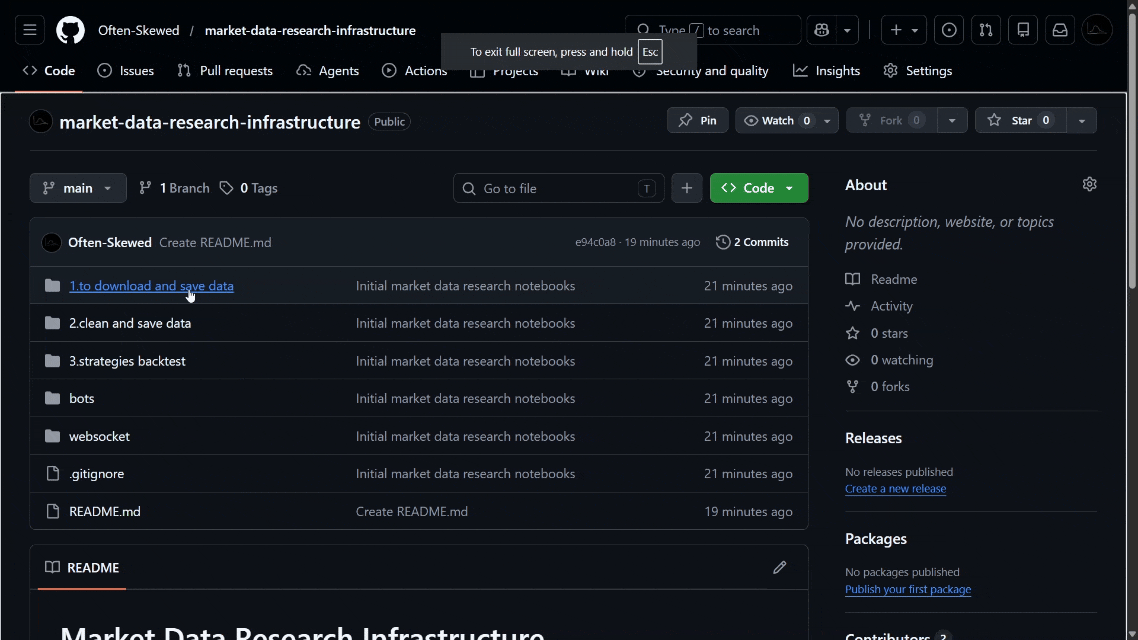 Market Data Pipeline Preview